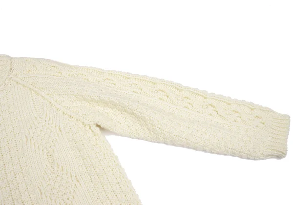 Maison Martin Margiela 10 Low Gauge Crushed Cable Knit Sweater K-161850_004