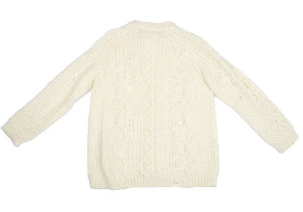 Maison Martin Margiela 10 Low Gauge Crushed Cable Knit Sweater K-161850_011