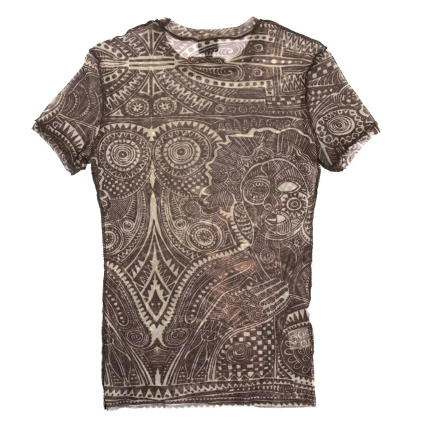 Jean Paul GAULTIER HOMME Graphic Printed Inside-Out Mesh T-Shirt K-161854_008