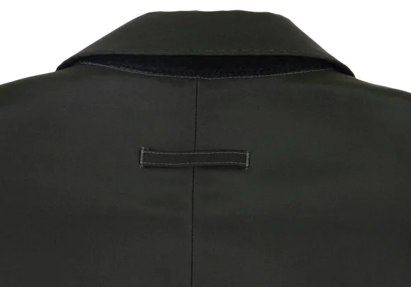 ジャンポールゴルチエ オムJean Paul GAULTIER HOMME ポリ混ストライプライニングジャケット 深緑48 K-161859_015