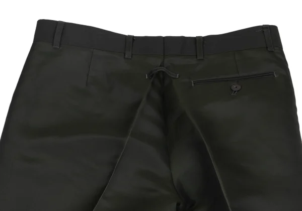 ジャンポールゴルチエ オムJean Paul GAULTIER HOMME ポリ混センタープレスパンツ 深緑48 K-161860_010