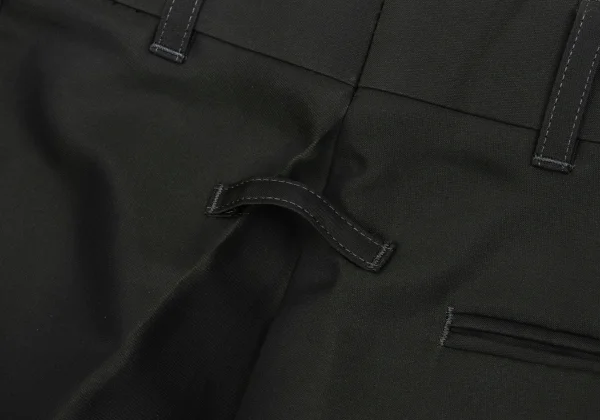 ジャンポールゴルチエ オムJean Paul GAULTIER HOMME ポリ混センタープレスパンツ 深緑48 K-161860_011