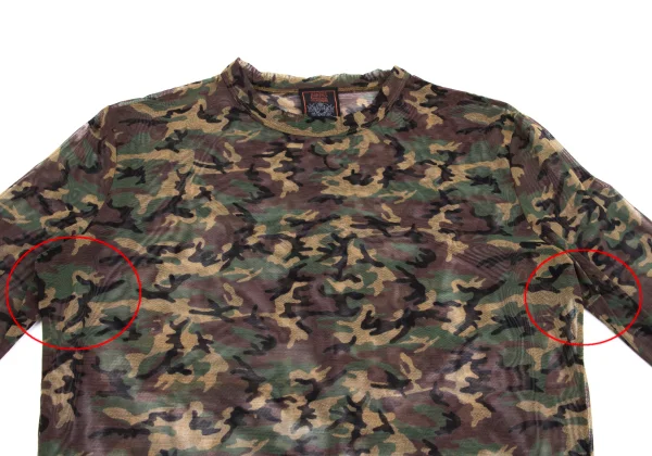 Jean Paul GAULTIER CLASSIQUE Camouflage Printed Mesh T-shirt K-161863_003