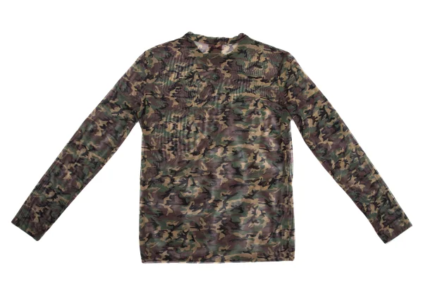 Jean Paul GAULTIER CLASSIQUE Camouflage Printed Mesh T-shirt K-161863_011