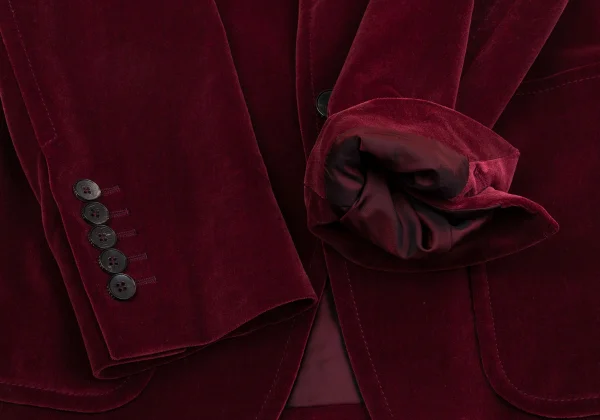 GUCCI  Peaked lapel Velours Jacket K-161867_007