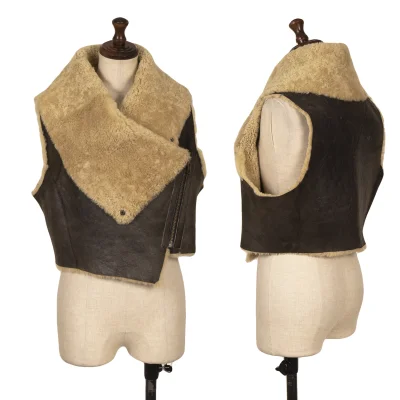 HELMUT LANG Sheep leather Mouton Vest