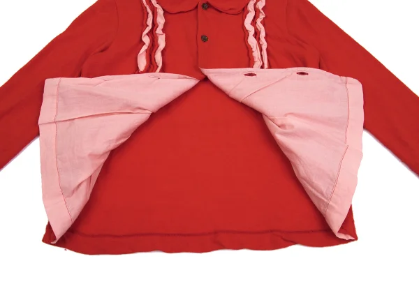tricot COMME des GARCONS Dyed Frill Design Knit Shirt K-161876_011