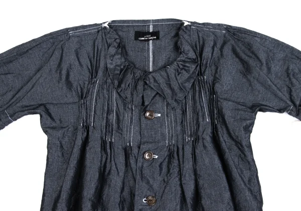 tricot COMME des GARCONS Washed Pintuck Blouse K-161877_003