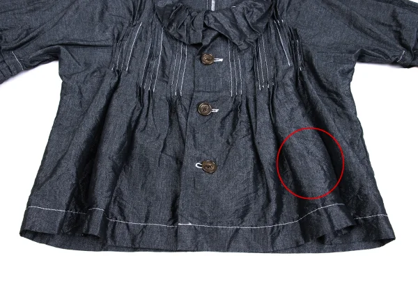 tricot COMME des GARCONS Washed Pintuck Blouse K-161877_011