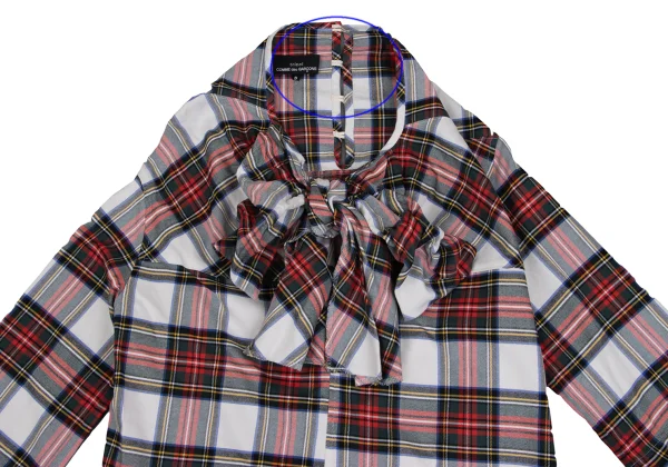tricot COMME des GARCONS Front kKnot Design Checked Blouse K-161878_003