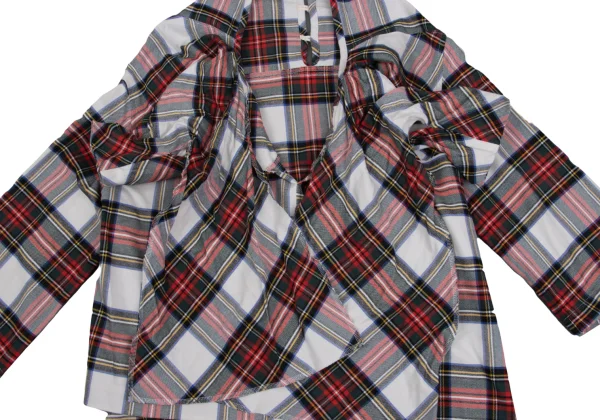 tricot COMME des GARCONS Front kKnot Design Checked Blouse K-161878_005