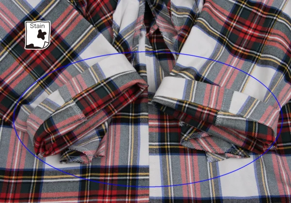 tricot COMME des GARCONS Front kKnot Design Checked Blouse K-161878_008