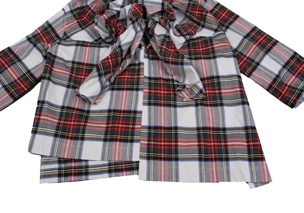 tricot COMME des GARCONS Front kKnot Design Checked Blouse K-161878_009