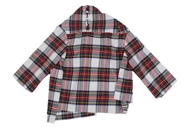 tricot COMME des GARCONS Front kKnot Design Checked Blouse K-161878_011