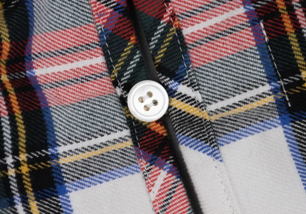 tricot COMME des GARCONS Front kKnot Design Checked Blouse K-161878_012