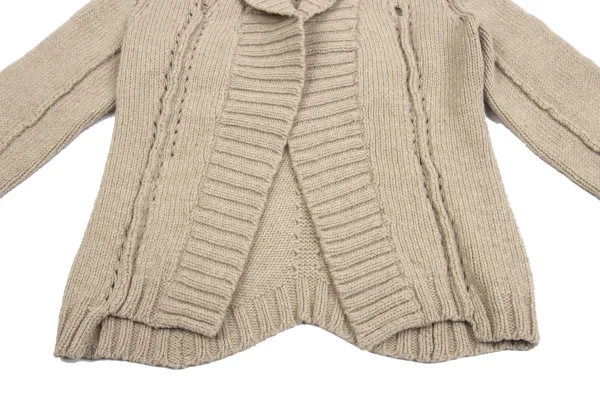 tricot COMME des GARCONS Hole Design Shawl Collar Knit Cardigan K-161880_009