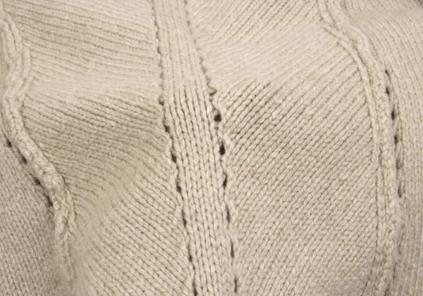 tricot COMME des GARCONS Hole Design Shawl Collar Knit Cardigan K-161880_013