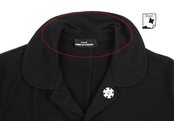 tricot COMME des GARCONS Wool Round Collar Jacket K-161884_004