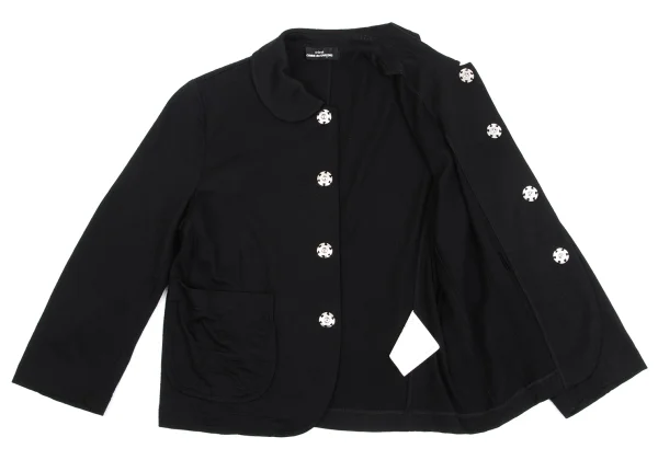 tricot COMME des GARCONS Wool Round Collar Jacket K-161884_010