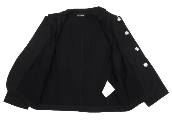 tricot COMME des GARCONS Wool Round Collar Jacket K-161884_011