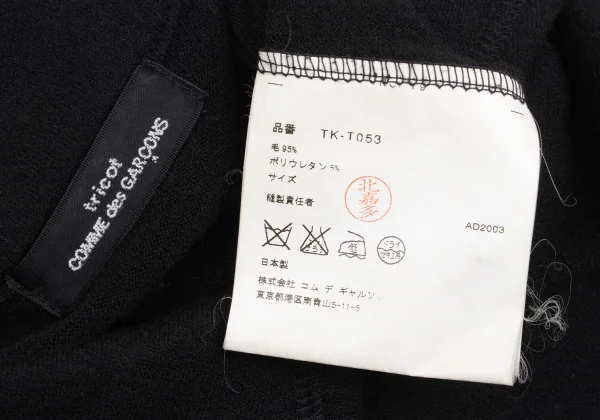 tricot COMME des GARCONS Wool Knit Tracker Jacket K-161885_014