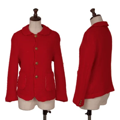 tricot COMME des GARCONS Dyed Round Collar Knit Jacket