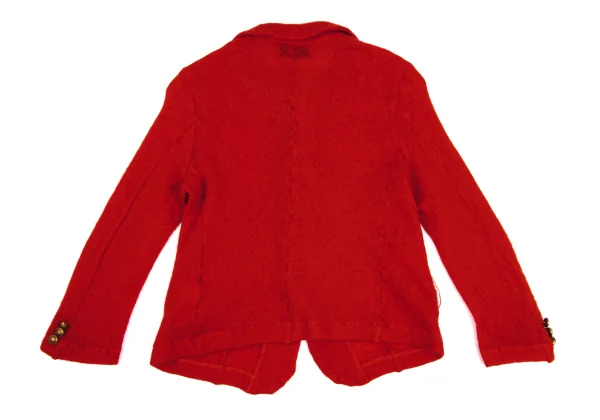 tricot COMME des GARCONS Dyed Round Collar Knit Jacket K-161886_010