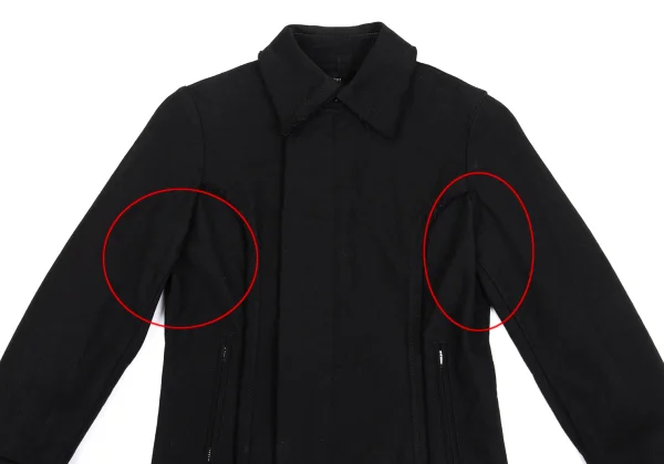 tricot COMME des GARCONS Cotton Cut Off Design Zip Up Jacket K-161887_003