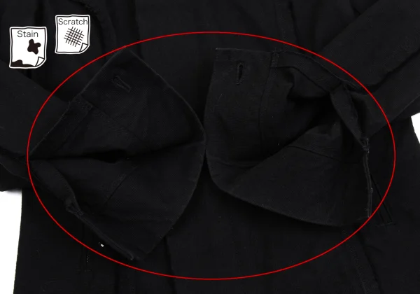 tricot COMME des GARCONS Cotton Cut Off Design Zip Up Jacket K-161887_009
