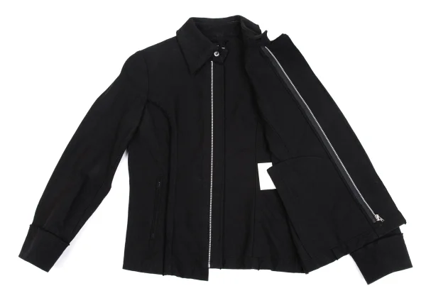 tricot COMME des GARCONS Cotton Cut Off Design Zip Up Jacket K-161887_012