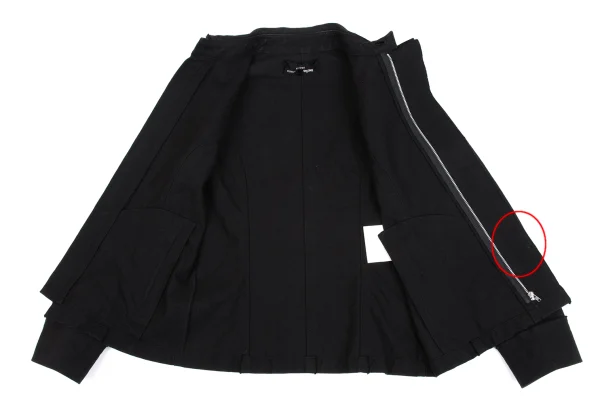 tricot COMME des GARCONS Cotton Cut Off Design Zip Up Jacket K-161887_013
