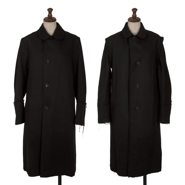 tricot COMME des GARCONS Round Collar Reversible Coat Black M K-161889_001