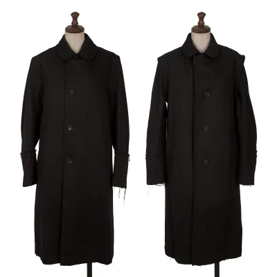 tricot COMME des GARCONS Round Collar Reversible Coat