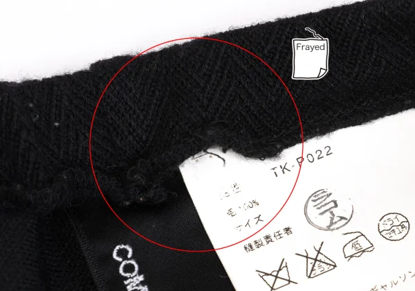 tricot COMME des GARCONS Wool Herringbone Knit Pants K-161898_006