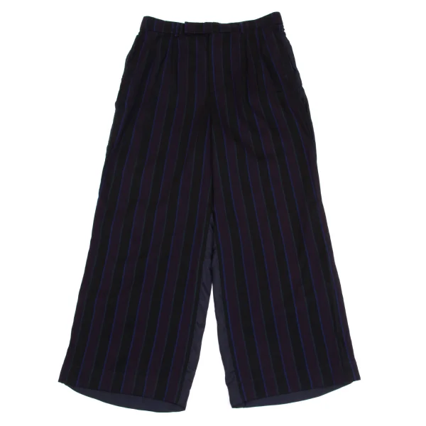 tricot COMME des GARCONS Dyed Stripe Switching Pants Navy M K-161903_001