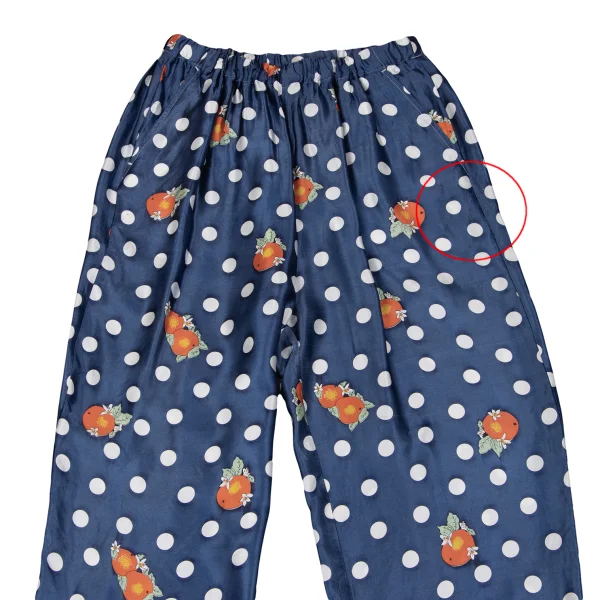 tricot COMME des GARCONS Orange Dot Printed Satin Pants K-161904_002