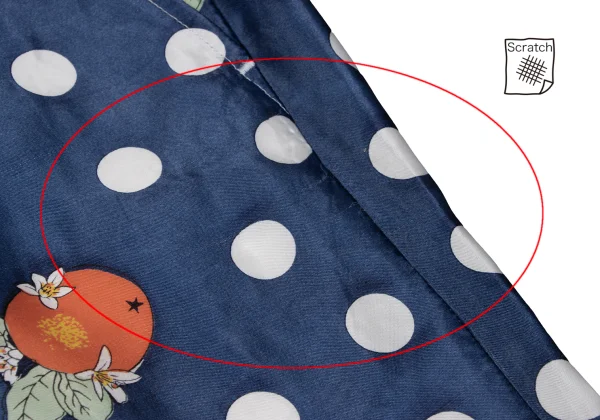 tricot COMME des GARCONS Orange Dot Printed Satin Pants K-161904_003