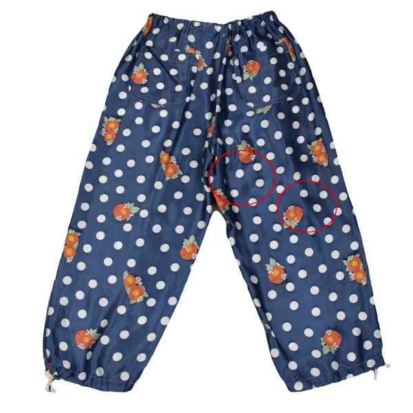 tricot COMME des GARCONS Orange Dot Printed Satin Pants K-161904_010