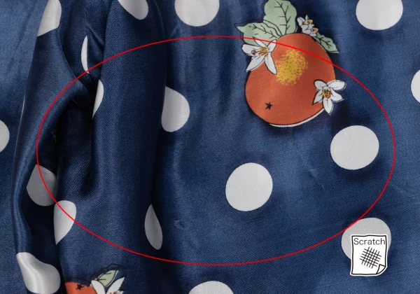 tricot COMME des GARCONS Orange Dot Printed Satin Pants K-161904_011