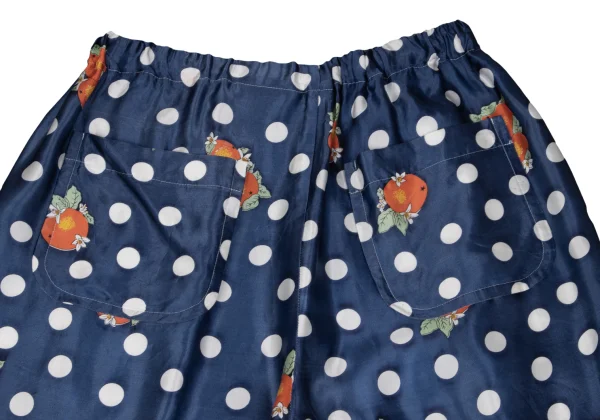 tricot COMME des GARCONS Orange Dot Printed Satin Pants K-161904_013