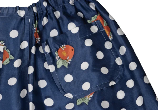 tricot COMME des GARCONS Orange Dot Printed Satin Pants K-161904_014