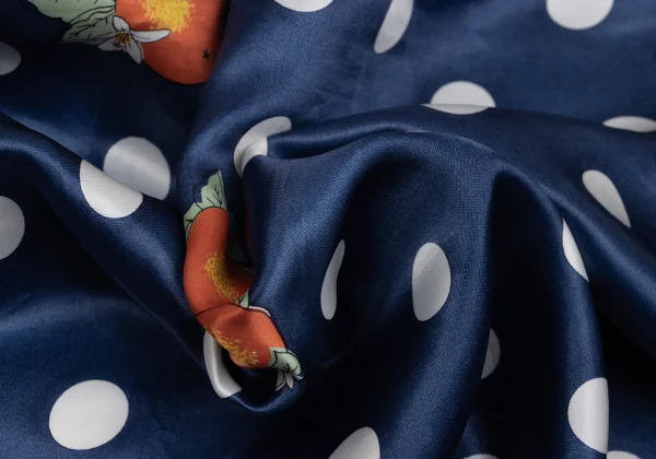 tricot COMME des GARCONS Orange Dot Printed Satin Pants K-161904_016