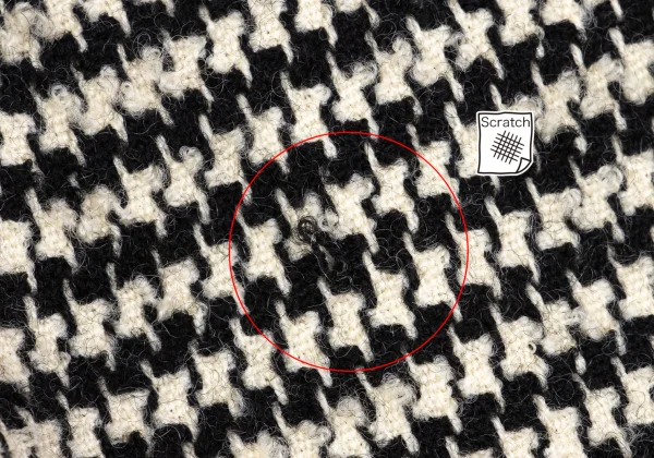 tricot COMME des GARCONS Wool Houndstooth Switching Flare Skirt K-161910_004