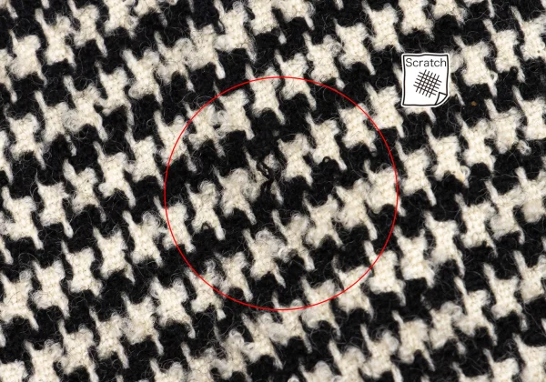 tricot COMME des GARCONS Wool Houndstooth Switching Flare Skirt K-161910_005