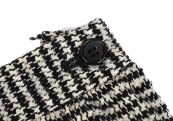 tricot COMME des GARCONS Wool Houndstooth Switching Flare Skirt K-161910_006