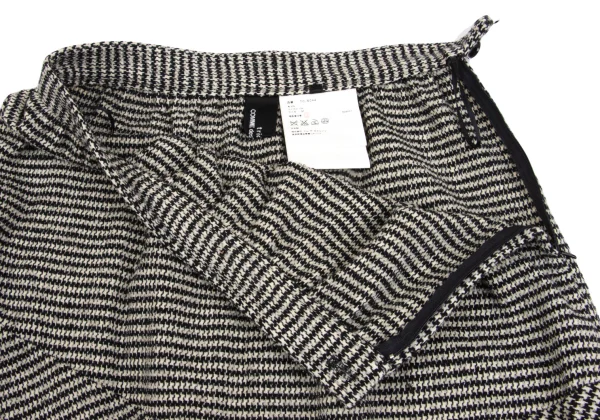 tricot COMME des GARCONS Wool Houndstooth Switching Flare Skirt K-161910_007
