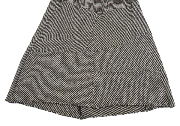tricot COMME des GARCONS Wool Houndstooth Switching Flare Skirt K-161910_008