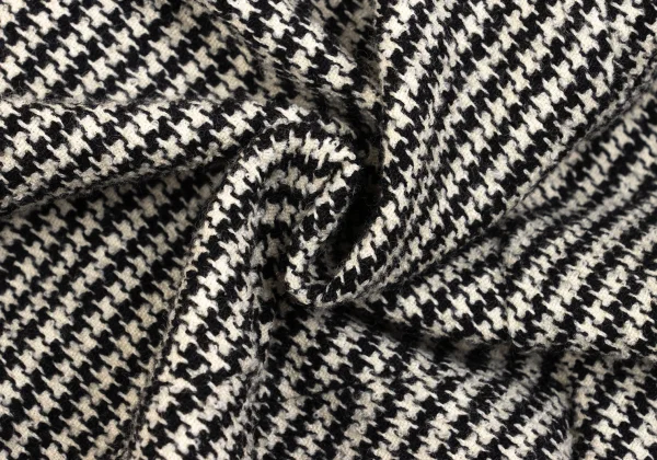 tricot COMME des GARCONS Wool Houndstooth Switching Flare Skirt K-161910_012