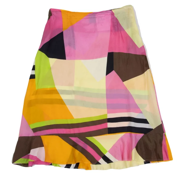 tricot COMME des GARCONS Rayon Geometric Printed Skirt K-161911_002