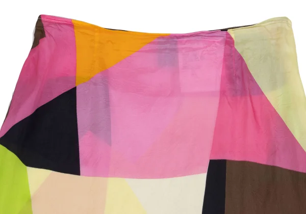 tricot COMME des GARCONS Rayon Geometric Printed Skirt K-161911_003
